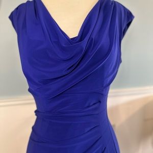 Lauren by Ralph Laure Cowl Neck Cocktail Dress